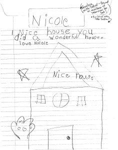 Child thank you letter